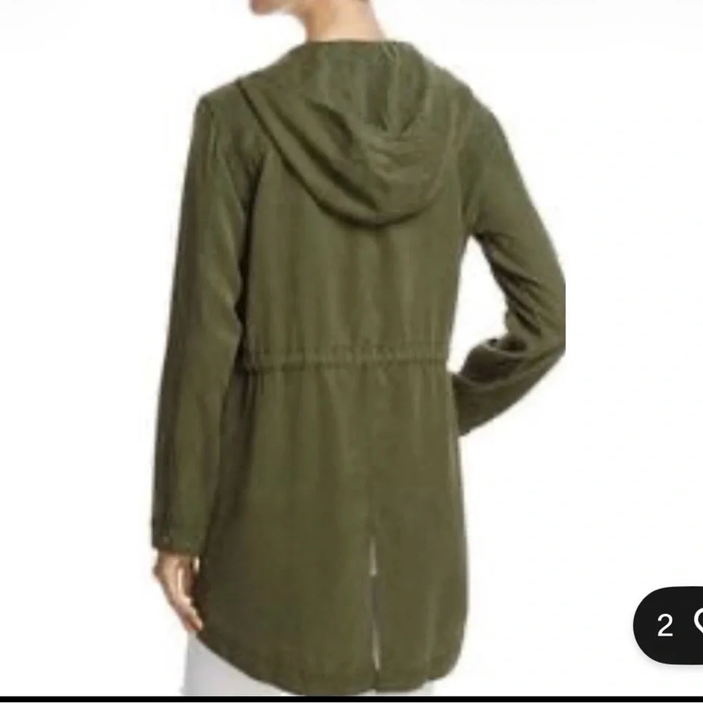 Three dots Olive Green Women's Twill Utility Jacket size S